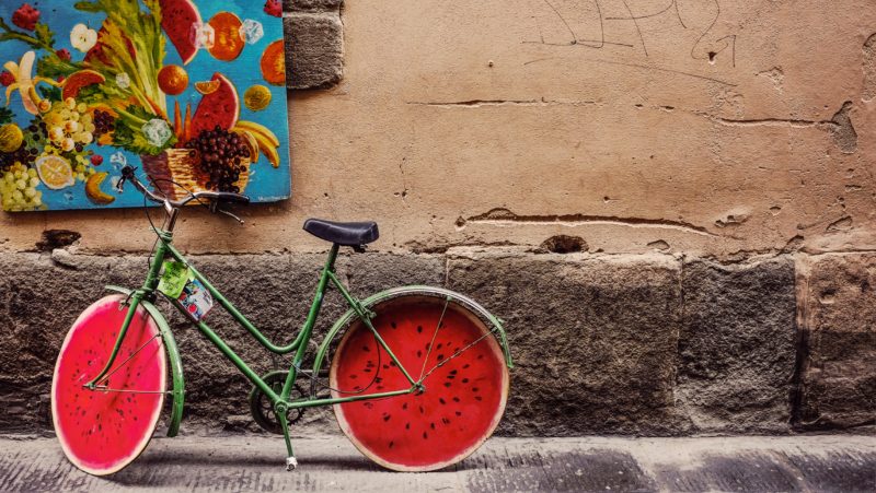 Watermelon bike